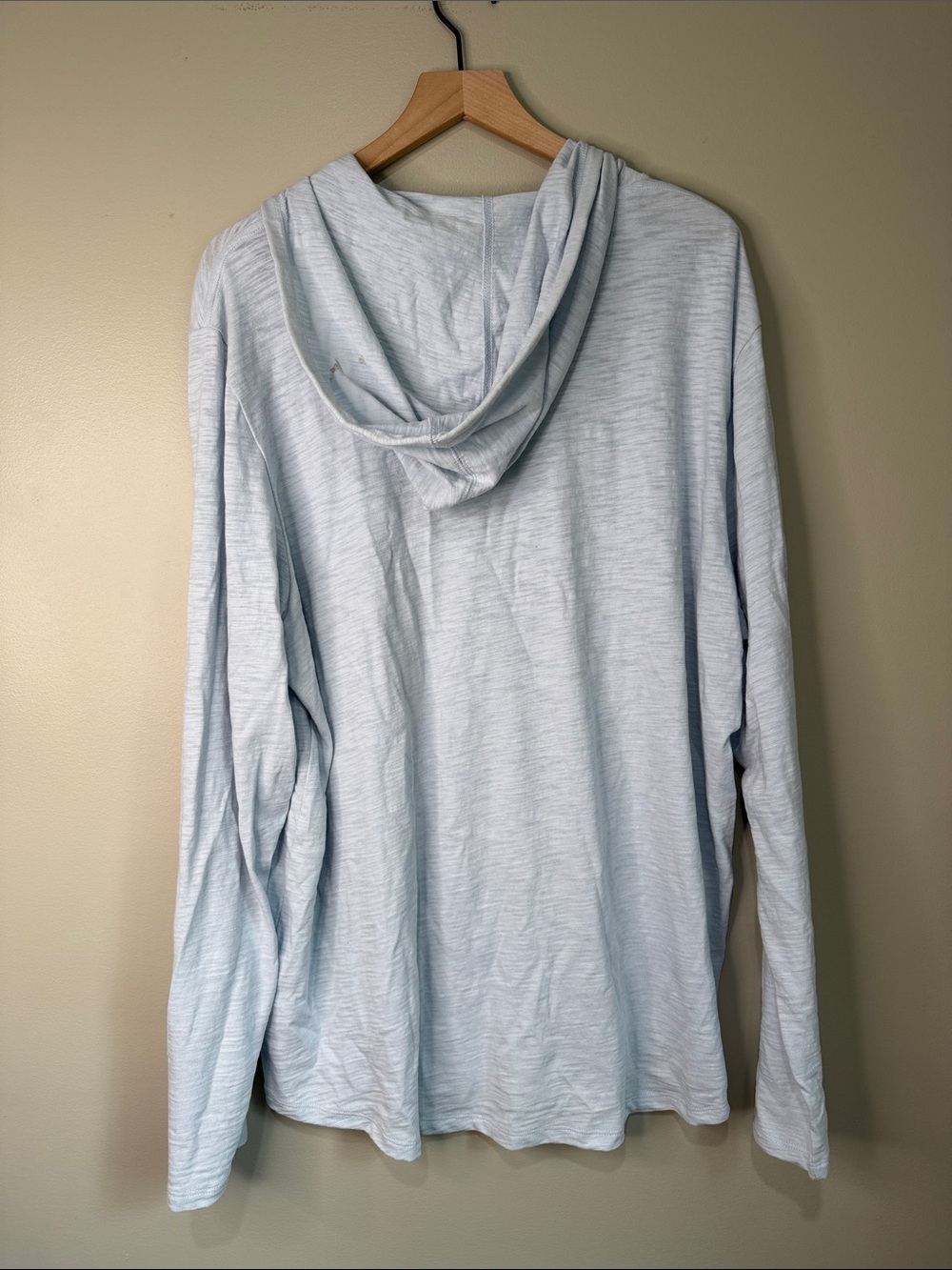 NWT Vince Light Blue Men's Hooded Long-Sleeve Shirt XXL - Picture 6 of 8